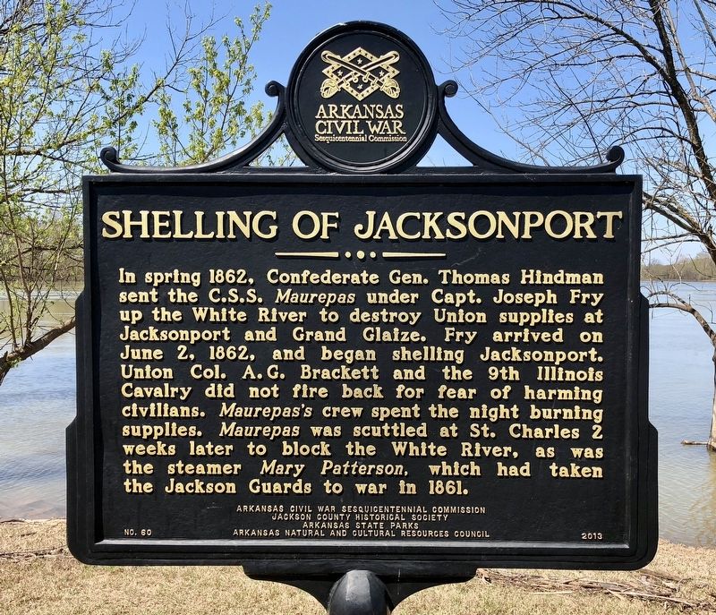 Shelling of Jacksonport Marker image. Click for full size.