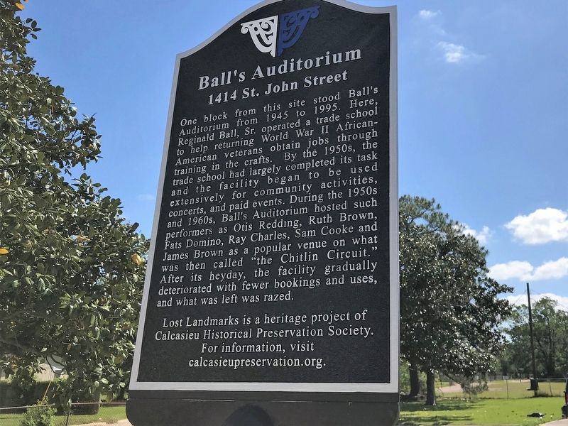 Balls Auditorium Marker image. Click for full size.