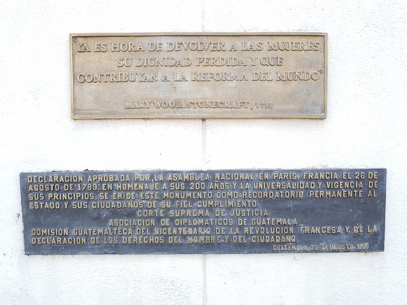 Bicentennial of the Declaration of the Rights of Man and of the Citizen Marker image. Click for full size.