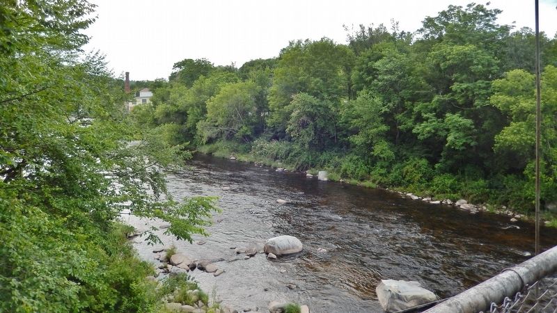 Ammonoosuc River view from Curran Suspension Bridge. Click for full size. Ammonoosuc River view from Curran Suspension Bridge image. Click for full size.