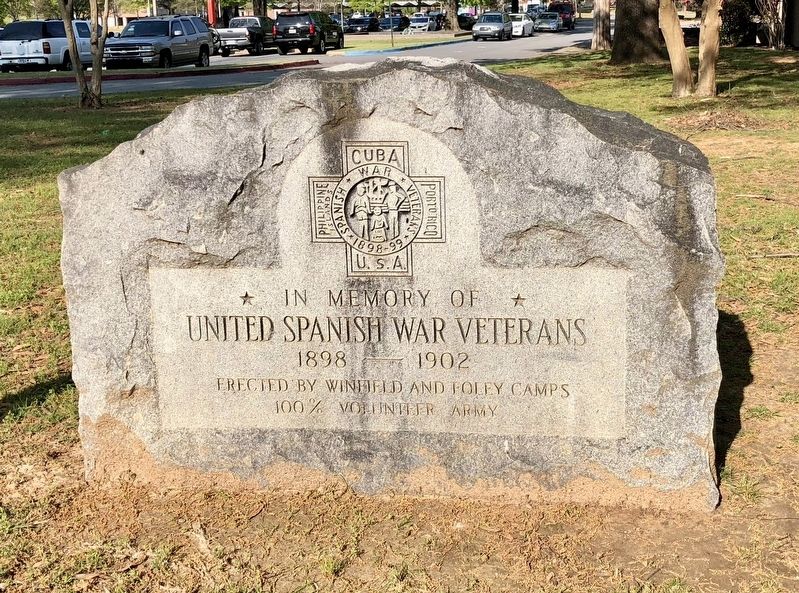 United Spanish War Veterans memorial. Click for full size. United Spanish War Veterans memorial image. Click for full size.
