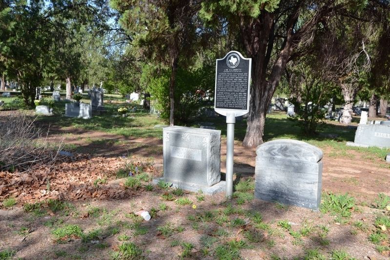 Burial Plots of John W. and Callie M. Clampitt image. Click for full size.