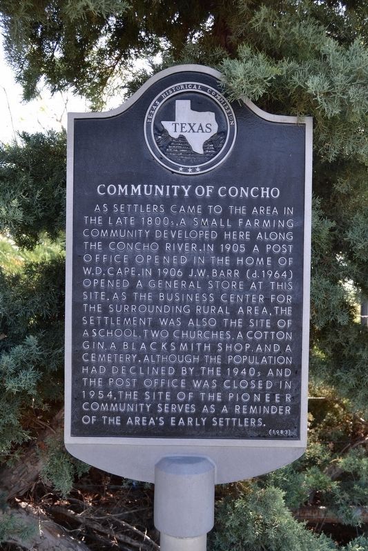 Community of Concho Marker image. Click for full size.