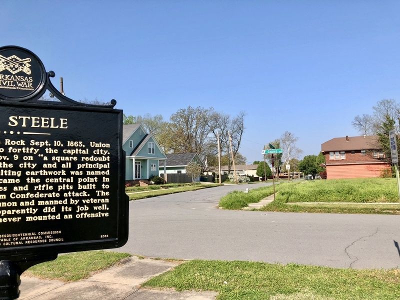 Looking west on West 16th Street from marker. image. Click for full size.