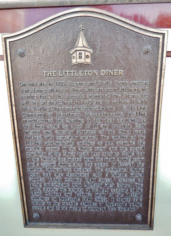The Littleton Diner Marker. Click for full size. The Littleton Diner Marker image. Click for full size.