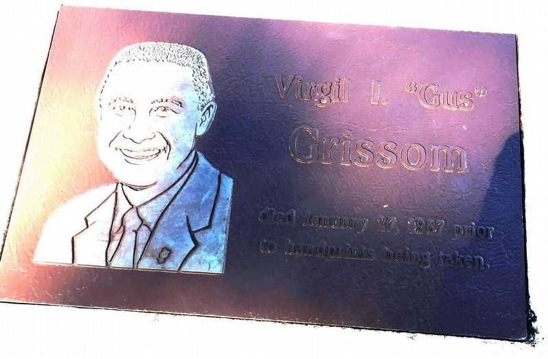 Gus Grissom died prior to handprints being made image. Click for full size.