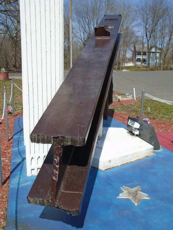 9/11 World Trade Center Memorial Beam Remnant. Click for full size. 9/11 World Trade Center Memorial Beam Remnant image. Click for full size.