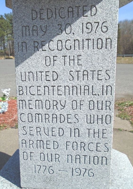 Veterans Memorial Dedication. Click for full size. Veterans Memorial Dedication image. Click for full size.