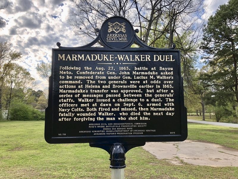 Marmaduke-Walker Duel Marker. Click for full size. Marmaduke-Walker Duel Marker image. Click for full size.