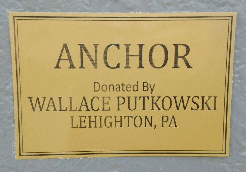 American Maritime Veterans Memorial Anchor Marker image. Click for full size.