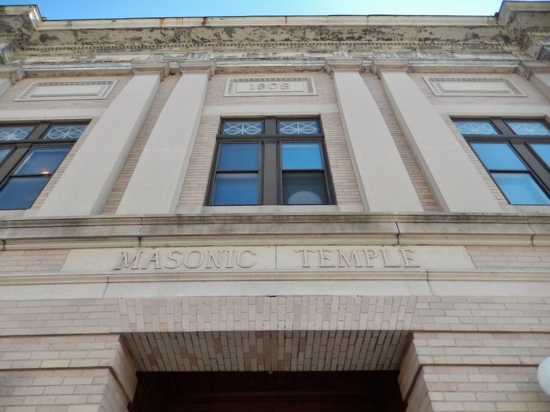 Masonic Temple (<i>masonry detail</i>) image. Click for full size.