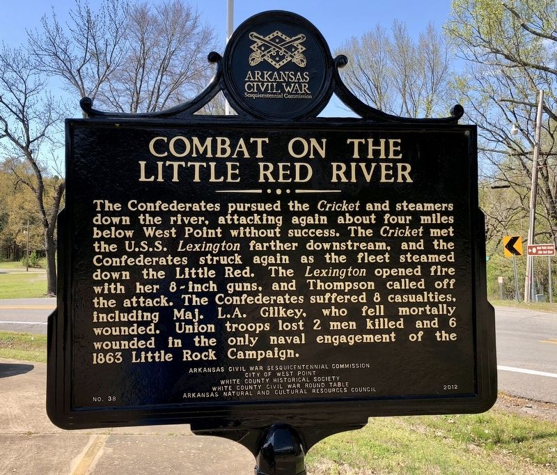 Combat on the Little Red River Marker image. Click for full size.