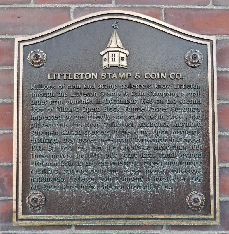 Littleton Stamp & Coin Co. Marker image. Click for full size.