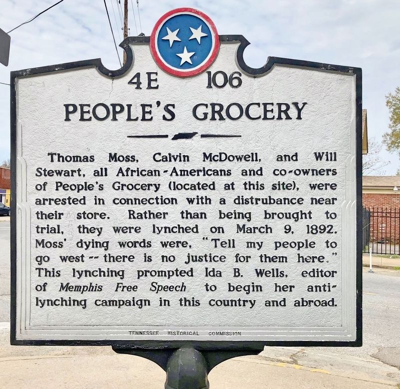 People's Grocery Marker. Click for full size. People's Grocery Marker image. Click for full size.