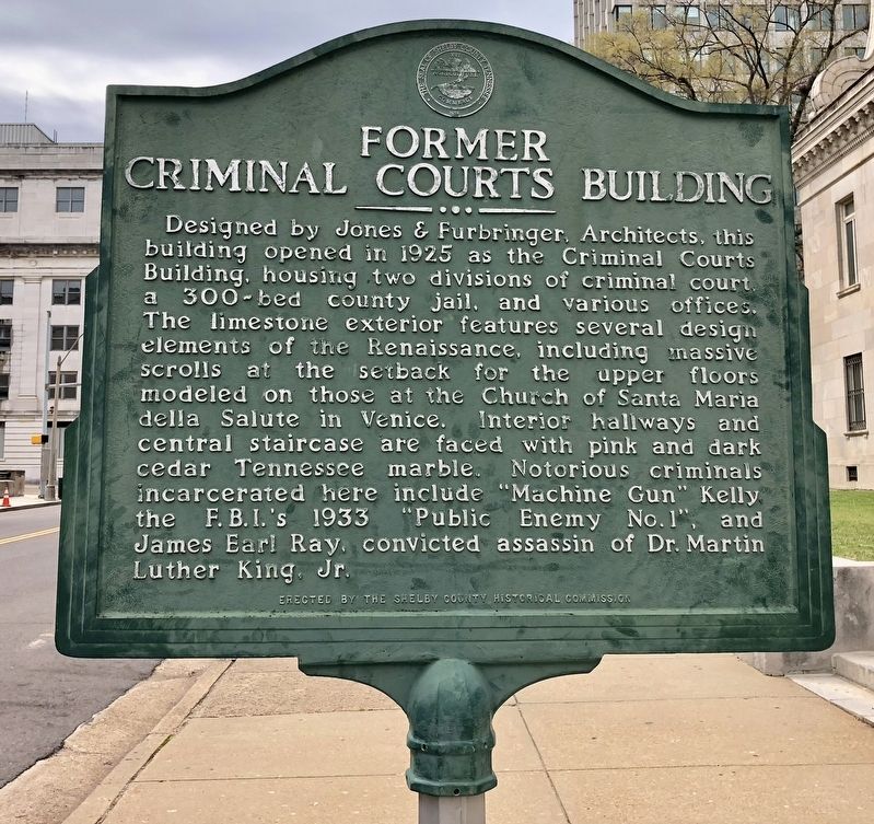 Former Criminal Courts Building Marker image. Click for full size.