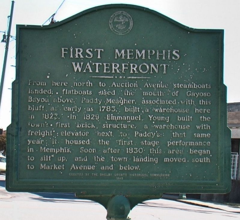 First Memphis Waterfront Marker image. Click for full size.