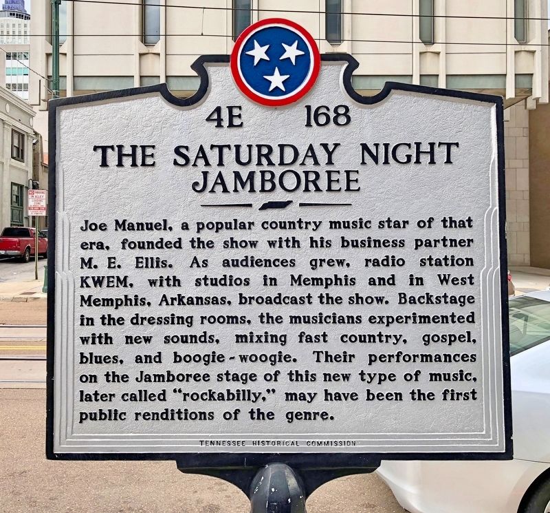 The Saturday Night Jamboree Marker (rear). Click for full size. The Saturday Night Jamboree Marker (rear) image. Click for full size.