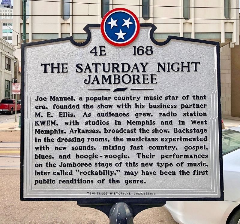 The Saturday Night Jamboree Marker (rear) image. Click for full size.