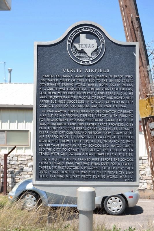 Curtis Airfield Marker image. Click for full size.