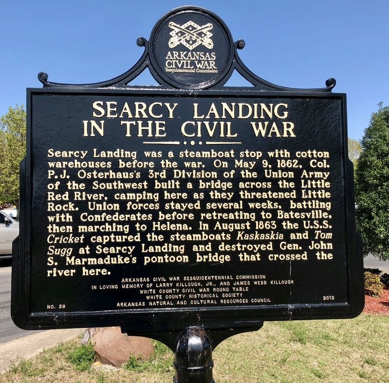 Searcy Landing in the Civil War Marker image. Click for full size.
