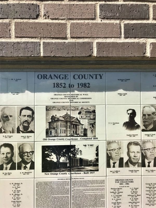 Historical Sketch of Orange County Marker image. Click for full size.