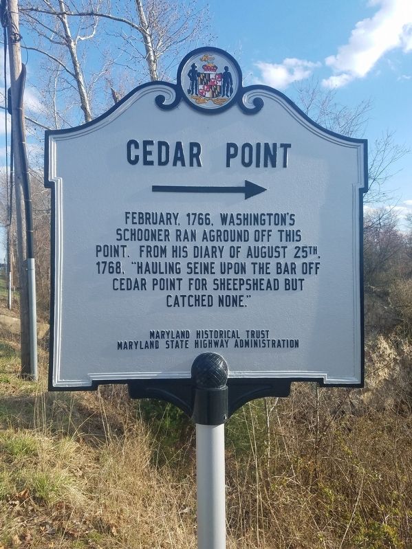 Cedar Point Marker. Click for full size. Cedar Point Marker image. Click for full size.