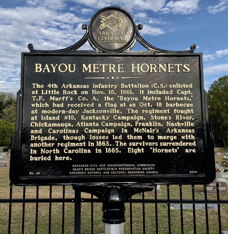 Bayou Metre Hornets Marker image. Click for full size.