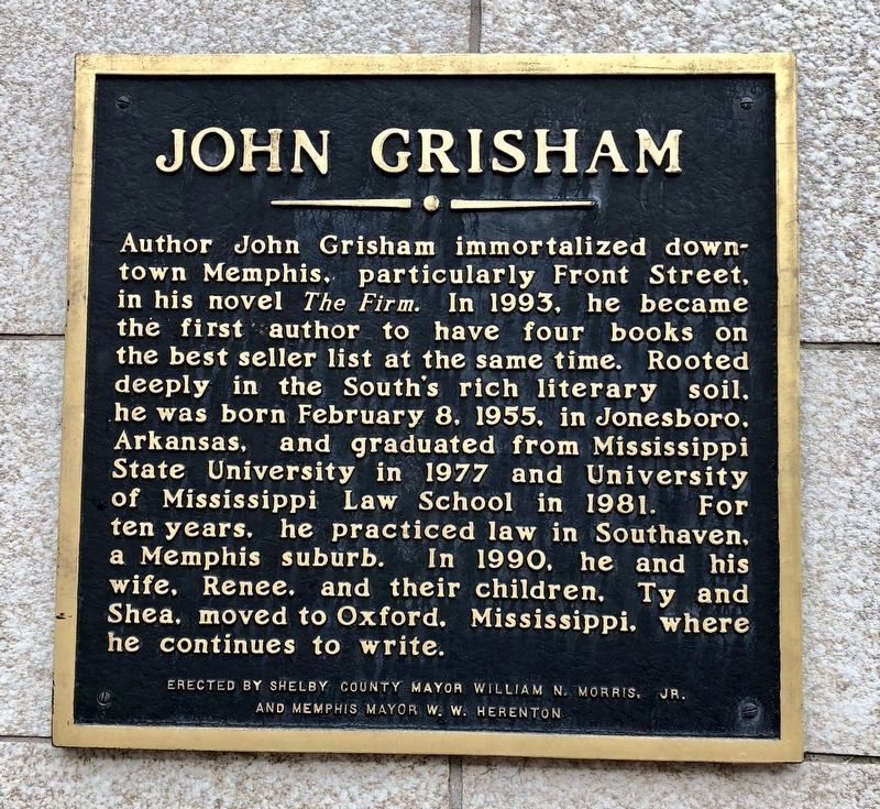 John Grisham Marker image. Click for full size.