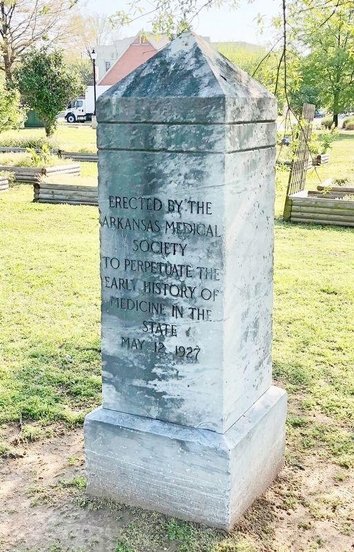 The First Human Dissection in Arkansas Marker (rear) image. Click for full size.