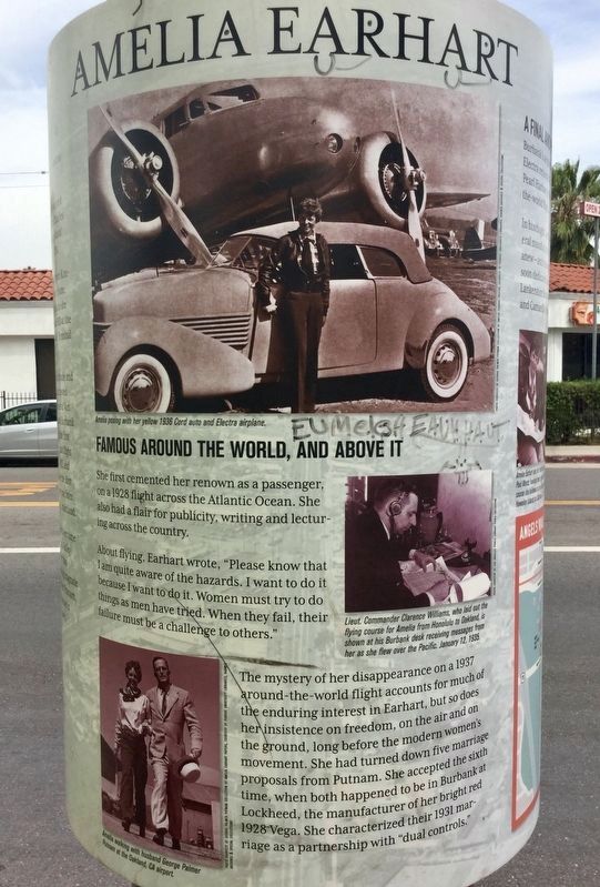 Amelia Earhart Marker. Click for full size. Amelia Earhart Marker image. Click for full size.