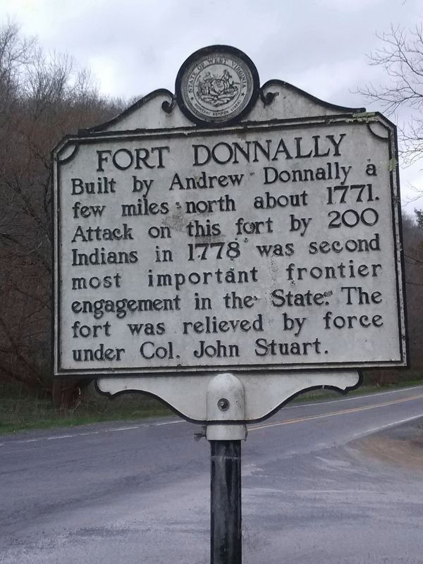 Fort Donnally face of marker image. Click for full size.