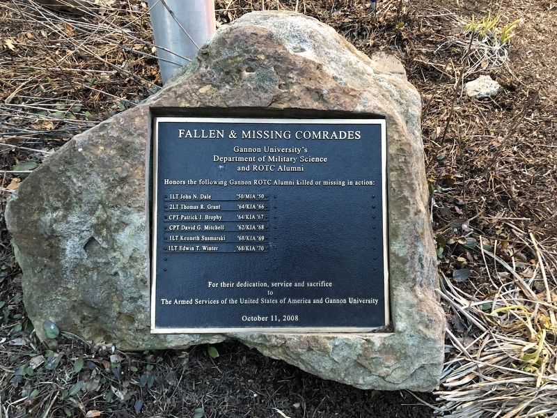 Fallen & Missing Comrades Marker. Click for full size. Fallen & Missing Comrades Marker image. Click for full size.