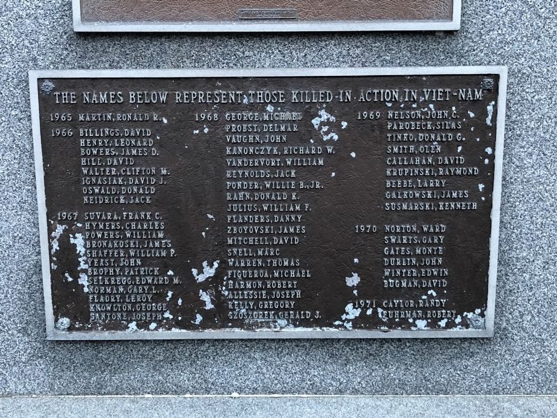 Erie County Vietnam Memorial Marker. Click for full size. Erie County Vietnam Memorial Marker image. Click for full size.