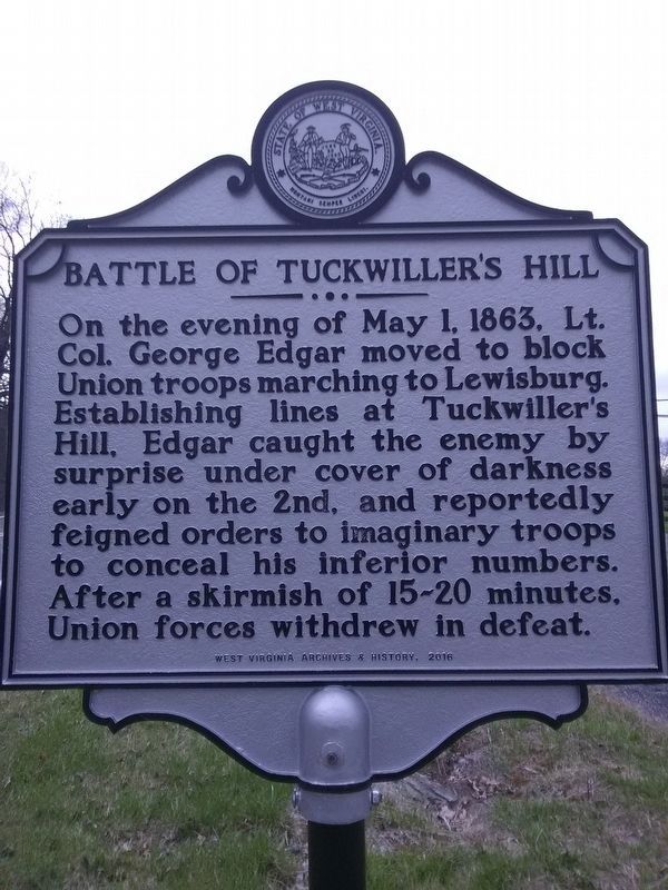Battle of Tuckwillers Hill Marker image. Click for full size.