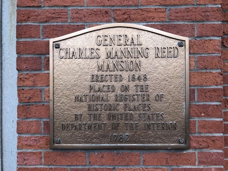 General Charles Manning Reed Mansion Marker image. Click for full size.