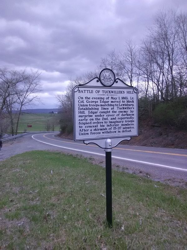 Battle of Tuckwillers Hill Marker image. Click for full size.