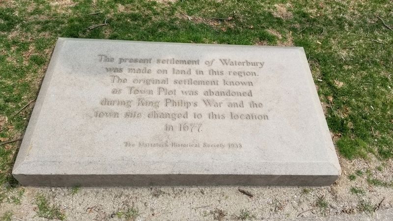 Present Settlement of Waterbury Marker. Click for full size. Present Settlement of Waterbury Marker image. Click for full size.