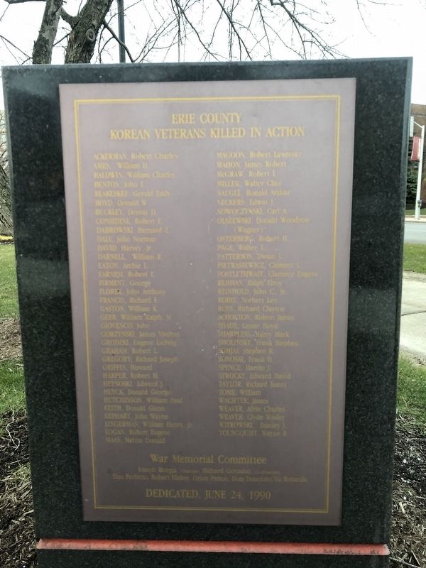 Korean War Memorial Marker image. Click for full size.