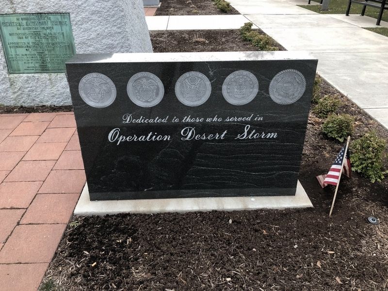Dedicated to those who served in Operation Desert Storm Marker. Click for full size. Dedicated to those who served in Operation Desert Storm Marker image. Click for full size.