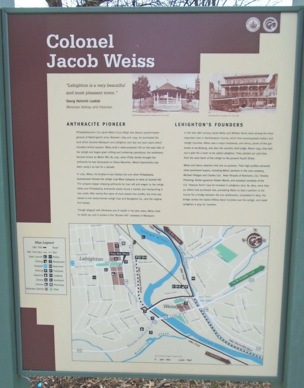Colonel Jacob Weiss Marker image. Click for full size.