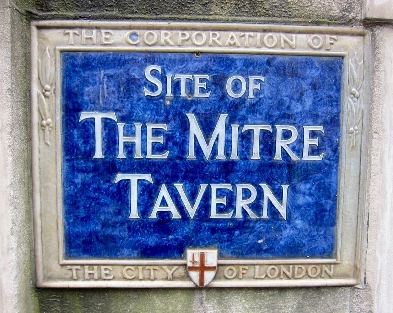 Mitre Tavern Marker image. Click for full size.