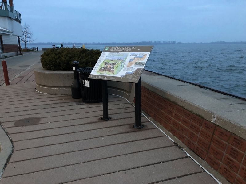 Fort de la Presqu'ile Marker. Click for full size. Fort de la Presqu'ile Marker image. Click for full size.