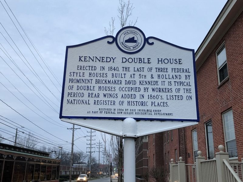 Kennedy Double House Marker image. Click for full size.