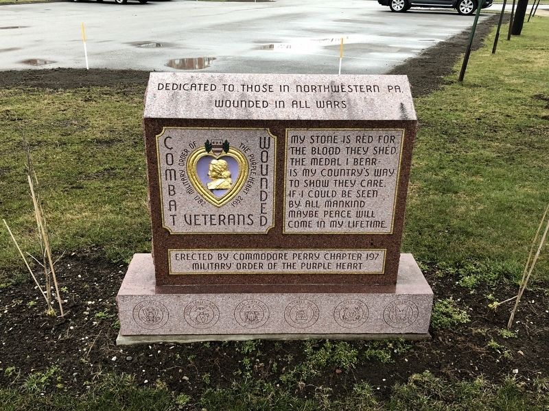 Dedicated to Those in Northwestern PA. Wounded in All Wars Marker image. Click for full size.