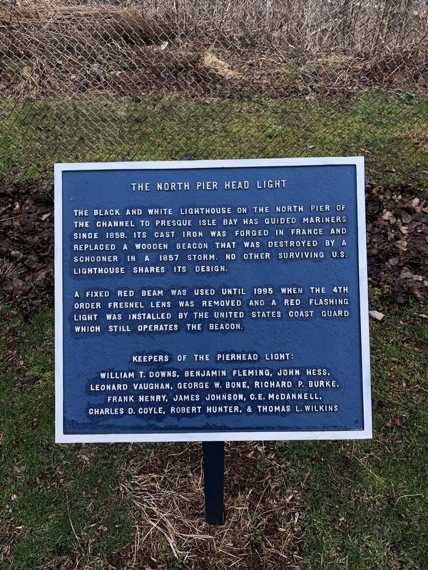 The North Pier Head Light Marker. Click for full size. The North Pier Head Light Marker image. Click for full size.