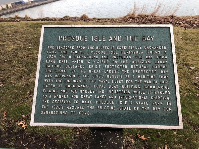 Presque Isle and the Bay Marker image. Click for full size.