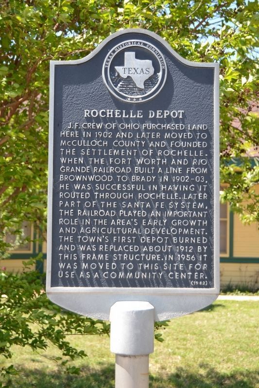 Rochelle Depot Marker image. Click for full size.