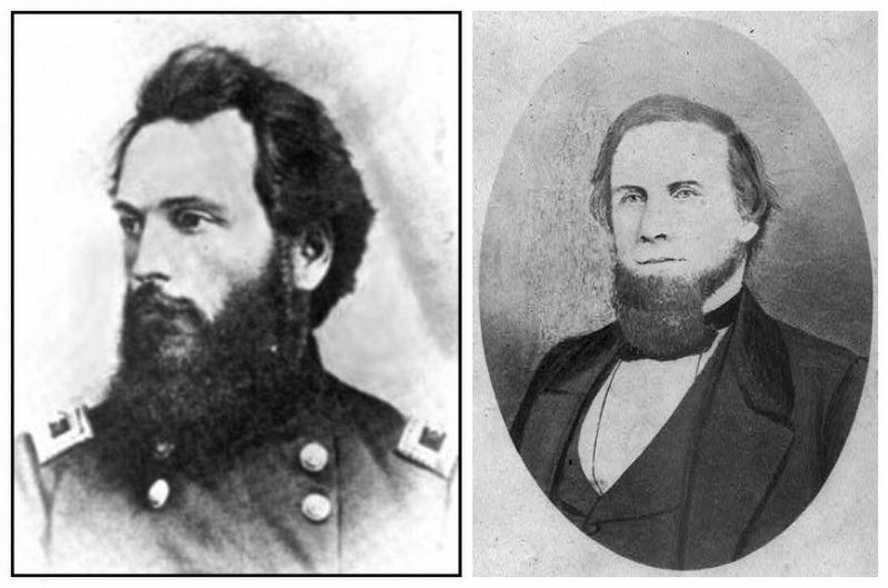 Union Brigadier General Charles Edward Hovey / Confederate Brigadier General Albert Rust image. Click for full size.