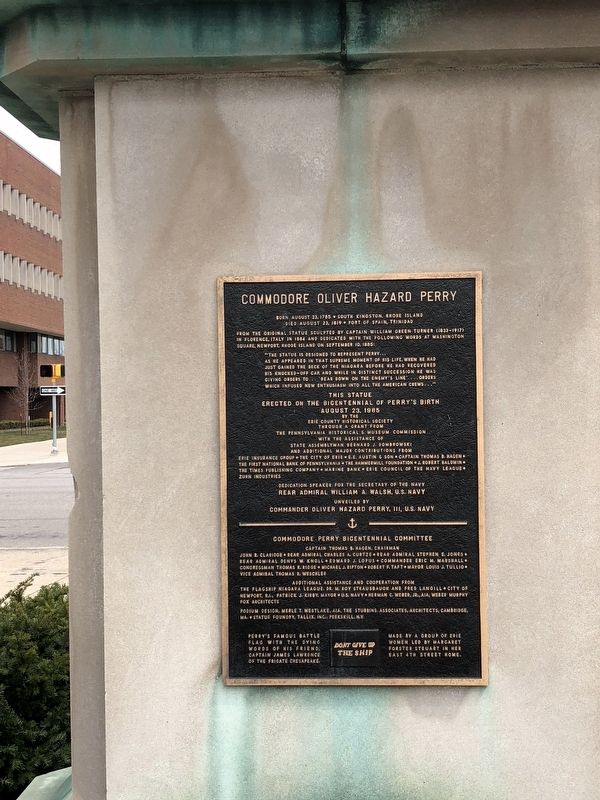 Oliver Hazard Perry Marker image. Click for full size.