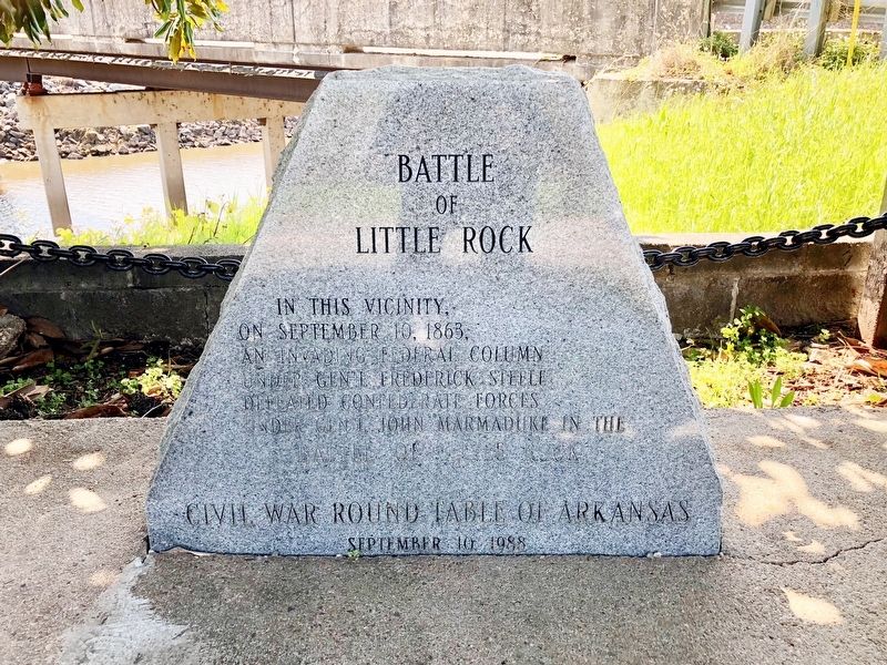 Battle of Little Rock Marker image. Click for full size.